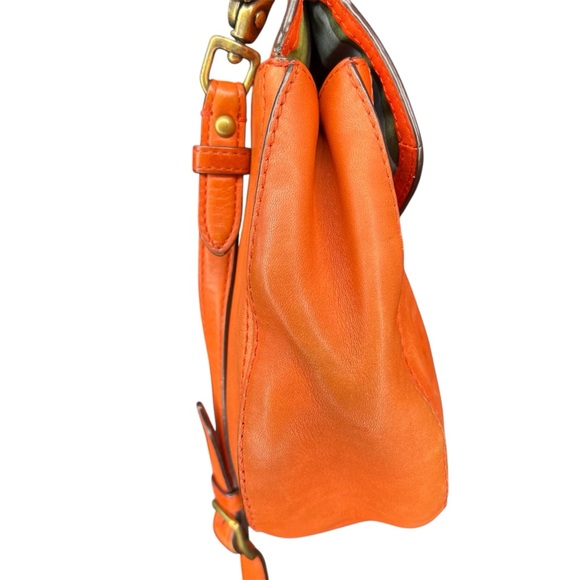 Coach orange Limited Edition 70th anniversary Willis Satchel Crossbody Purse - Picture 3 of 10